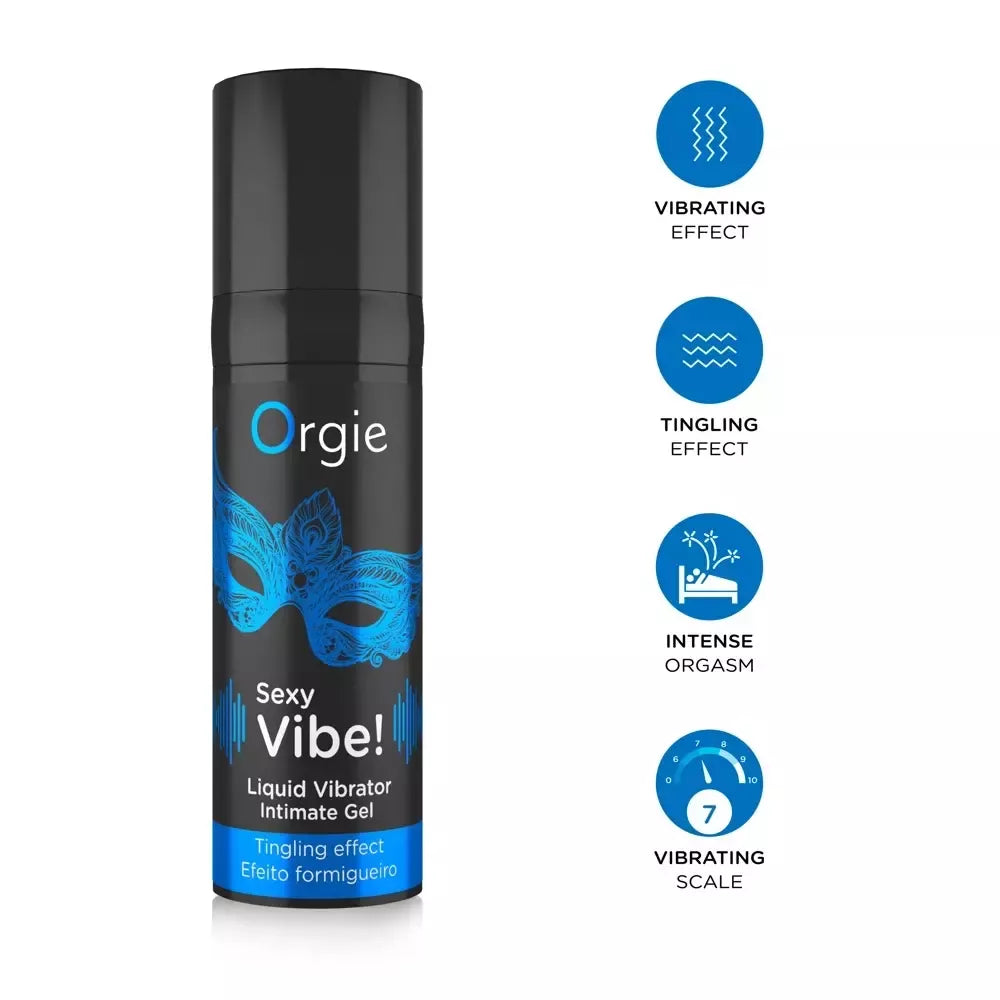 Orgie Liquid Vibrator 15 ml stimuliuojantis augalinis gelis