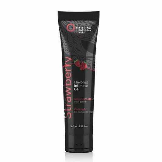 Orgie Lube Tube Strawberry 100ml vandens pagrindo aromatizuotas gelis