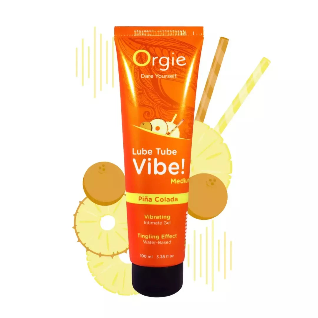 Orgie Lube Tube Vibe Pina Colada skonio intymios paskirties gelis, 100 ml