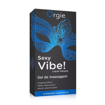 Orgie Sexy Vibe! Liquid Vibrator 15ml botaninis stimuliuojantis gelis