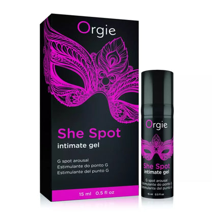 Orgie She Spot Sensation Gel stimuliuojantis gelis G-zonai, 15 ml – botaninė formulė