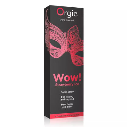 Orgie Wow! Strawberry Ice burnos purškiklis 10ml - Mentolio ir braškių skonio