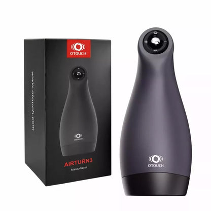 OTOUCH Airturn3 aukščiausios kokybės intymus prietaisas su vibracijos ir siurbimo funkcija, juodas