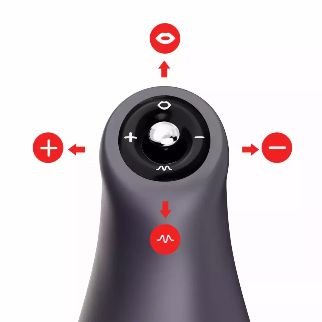 OTOUCH Airturn3 aukščiausios kokybės intymus prietaisas su vibracijos ir siurbimo funkcija, juodas