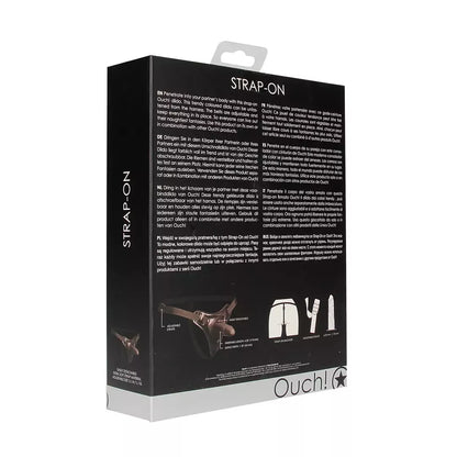 Ouch! Adjustable Strap System su nuimamu silikoniniu elementu, violetinė