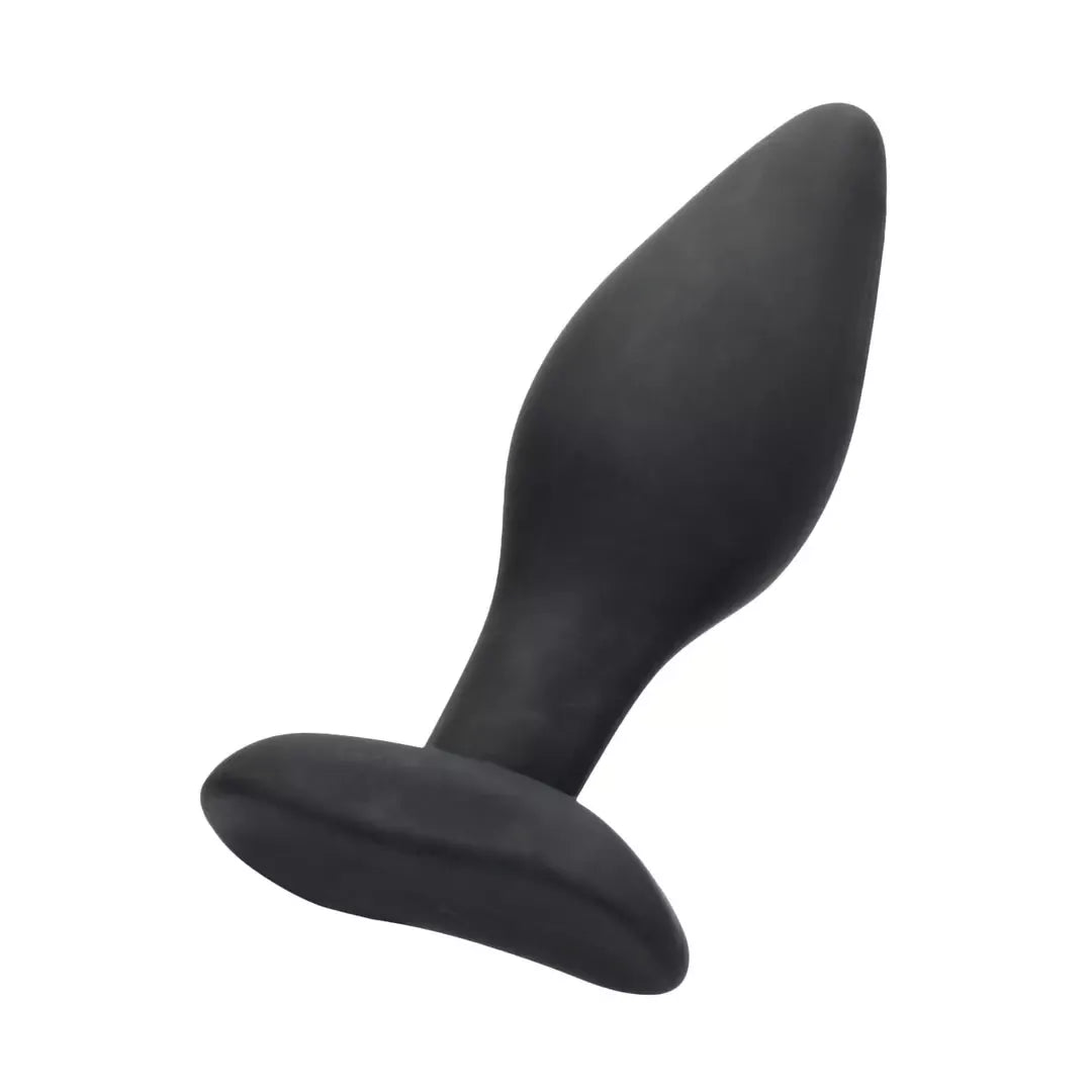 Ouch! Apex Silicone Plug Set – smailėjantis dizainas, juodas, 3 dydžiai