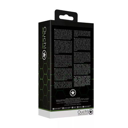Ouch! Glow in the Dark silikoninis kištukas ir atraminis žiedas – fluorescencinė žalia