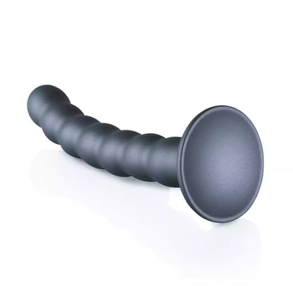 Ouch! Karoliukų formos silikoninis modelis su prisiurbimo pagrindu, 16,5 cm, metalinio atspalvio