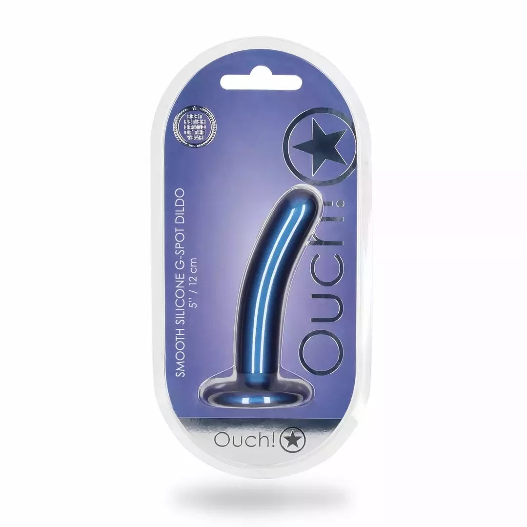 Ouch! Smooth Silicone Intimate Model 12 cm metalinis su siurbtuku