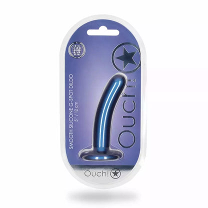 Ouch! Smooth Silicone Intimate Model 12 cm metalinis su siurbtuku