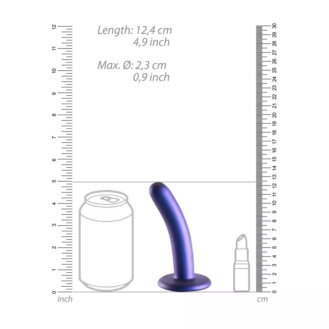 Ouch! Smooth Silicone Intimate Model 12 cm metalinis su siurbtuku