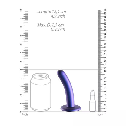 Ouch! Smooth Silicone Intimate Model 12 cm metalinis su siurbtuku