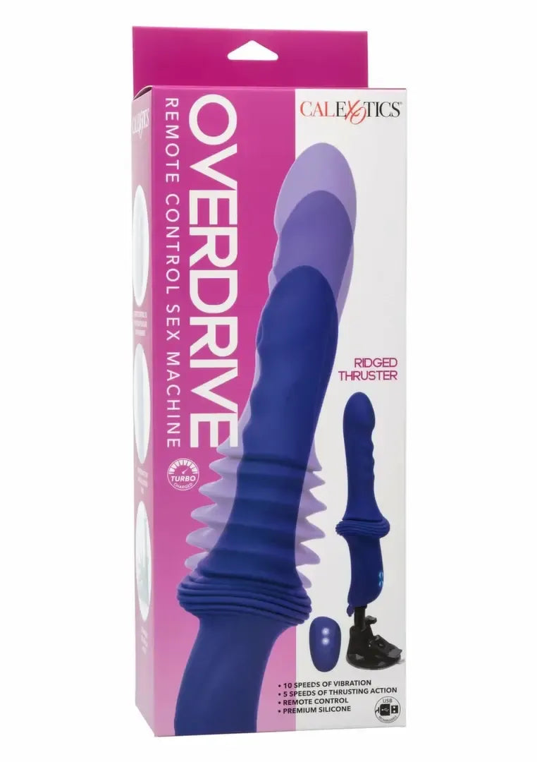 Overdrive Ridged Thruster nuotoliniu būdu valdomas intymus prietaisas, 10 greičių