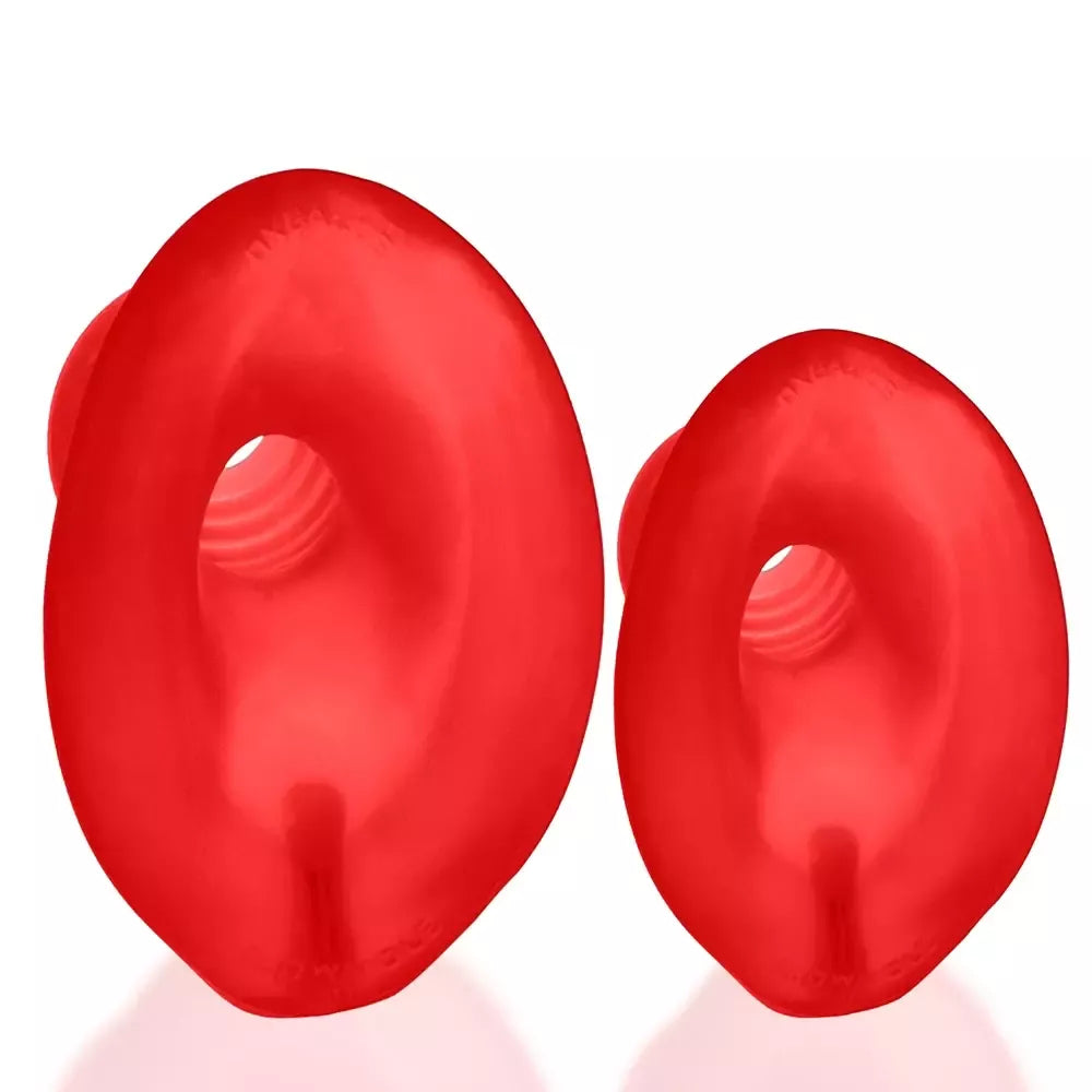 Oxballs Glowhole-2 Hollow Plug Large Red Morph su LED įdėklu 15,2 cm