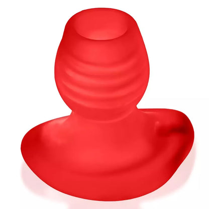 Oxballs Glowhole-2 Hollow Plug Large Red Morph su LED įdėklu 15,2 cm