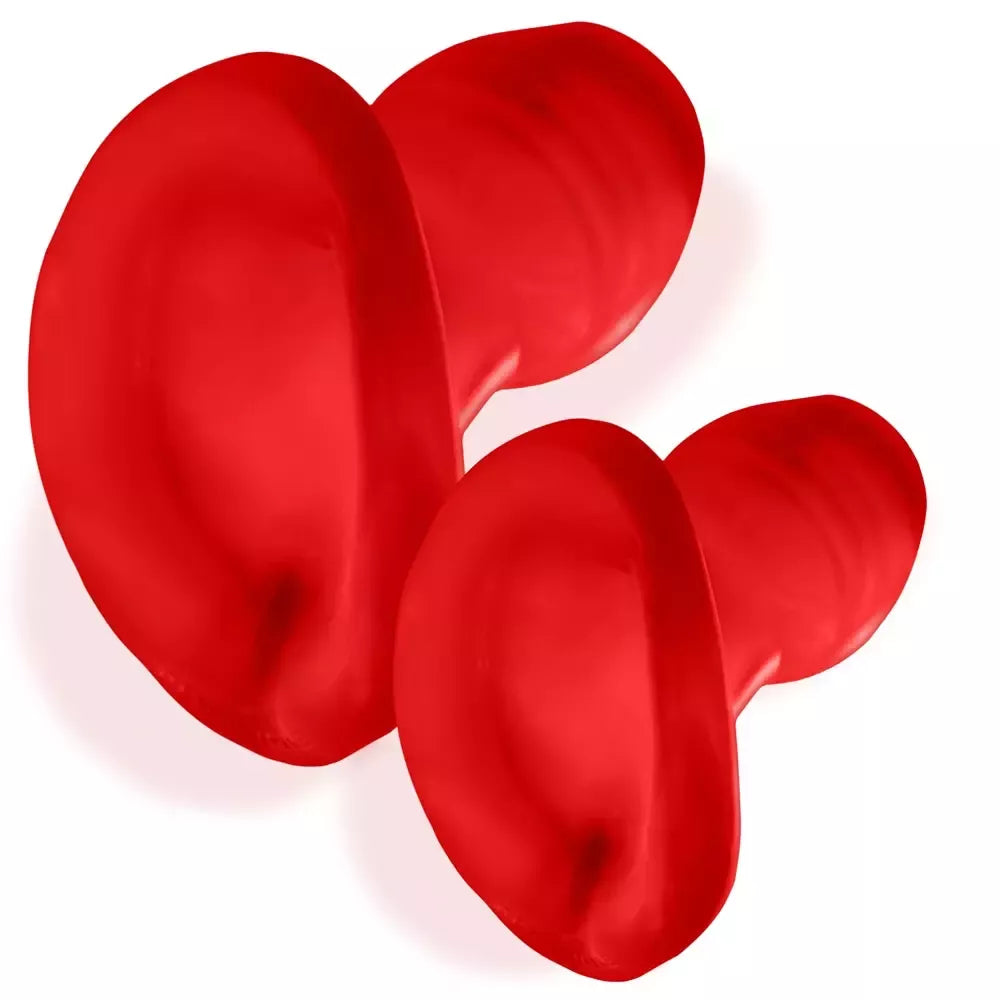 Oxballs Glowhole-2 Hollow Plug Large Red Morph su LED įdėklu 15,2 cm