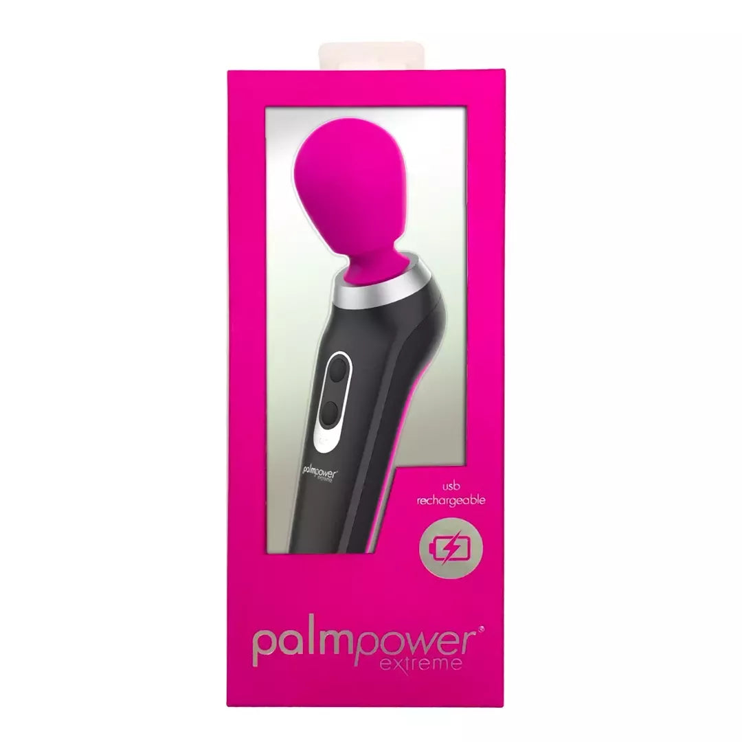 PalmPower Extreme rožinis vibratorius – įkraunamas ergonomiškas modelis
