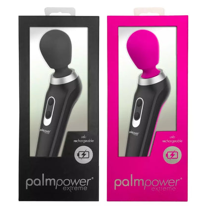 PalmPower Extreme rožinis vibratorius – įkraunamas ergonomiškas modelis