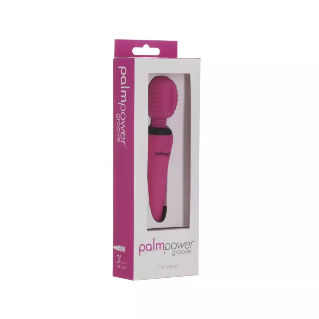 PalmPower Groove Mini Wand Fuchsia – kompaktiškas USB įkraunamas masažuoklis