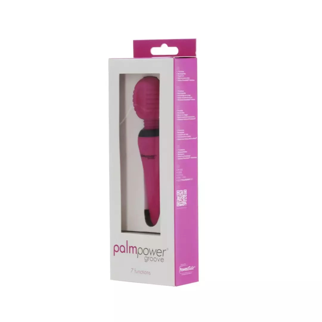 PalmPower Groove Mini Wand Fuchsia – kompaktiškas USB įkraunamas masažuoklis