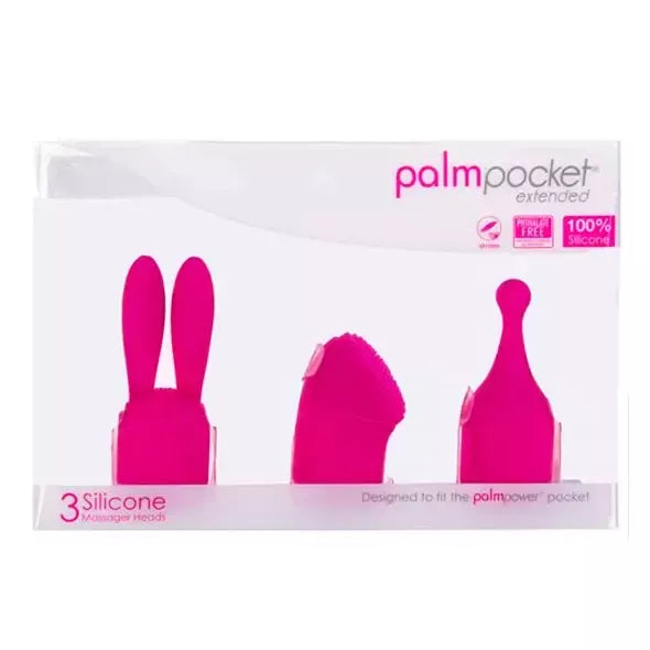 PalmPower Pocket Extended silikoninių priedų rinkinys, 3 dalys, rožinis