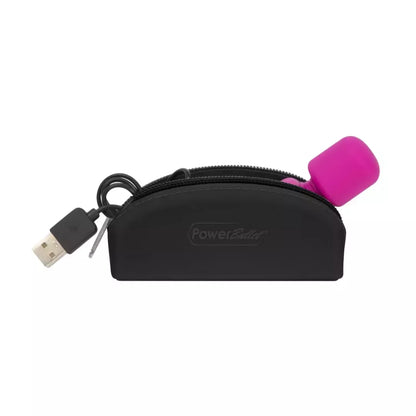 PalmPower Pocket Mini Wand Massager USB įkraunamas, kelioninio dydžio