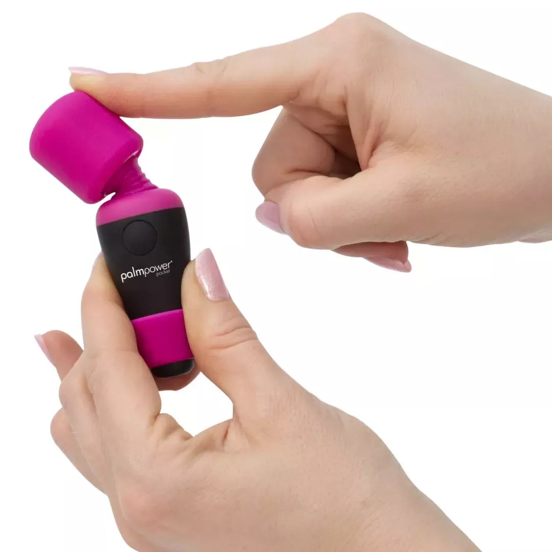 PalmPower Pocket Mini Wand Massager USB įkraunamas, kelioninio dydžio
