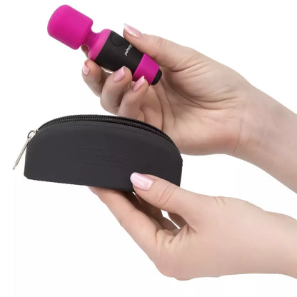 PalmPower Pocket Mini Wand Massager USB įkraunamas, kelioninio dydžio