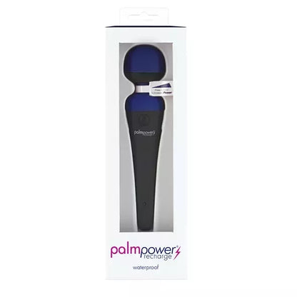 PalmPower Recharge Wand masažuoklis, mėlynas – belaidis, atsparus vandeniui modelis