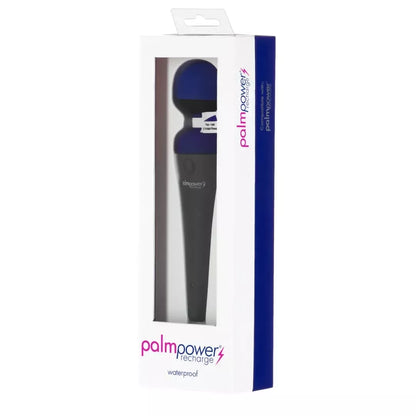 PalmPower Recharge Wand masažuoklis, mėlynas – belaidis, atsparus vandeniui modelis