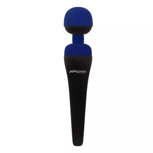 PalmPower Recharge Wand masažuoklis, mėlynas – belaidis, atsparus vandeniui modelis