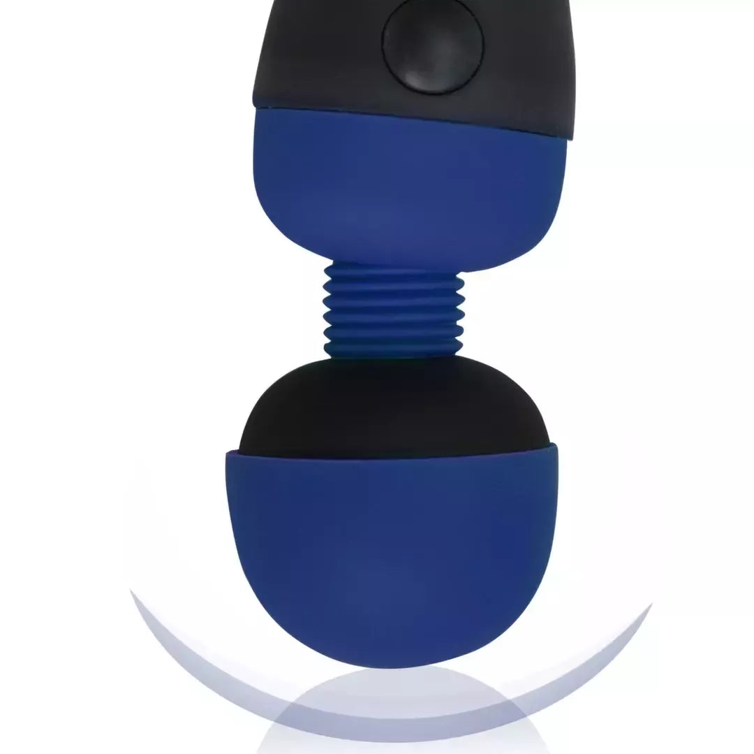 PalmPower Recharge Wand masažuoklis, mėlynas – belaidis, atsparus vandeniui modelis