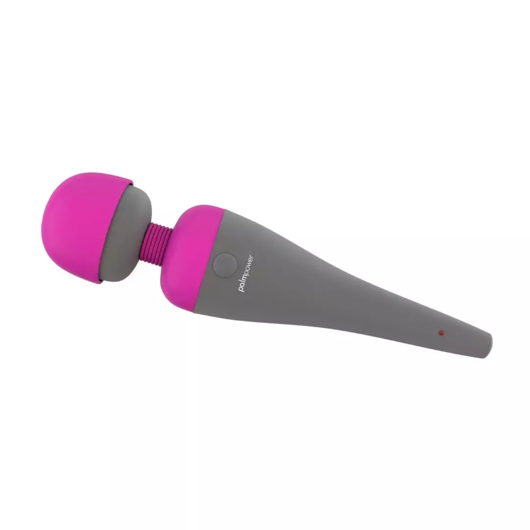 PalmPower Rechargeable Wand Massager – silikoninis, kelių greičių, 19,5 cm