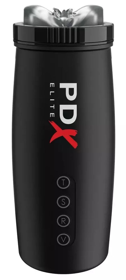 PDX Elite Motobator 2 Black automatinis intymus prietaisas 23,1 cm