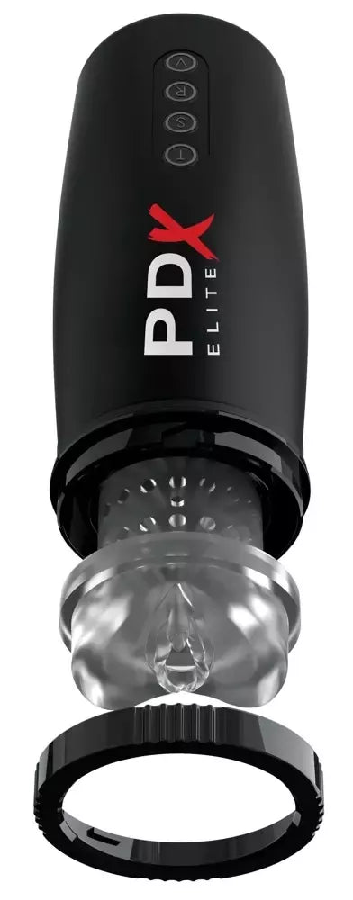 PDX Elite Motobator 2 Black automatinis intymus prietaisas 23,1 cm