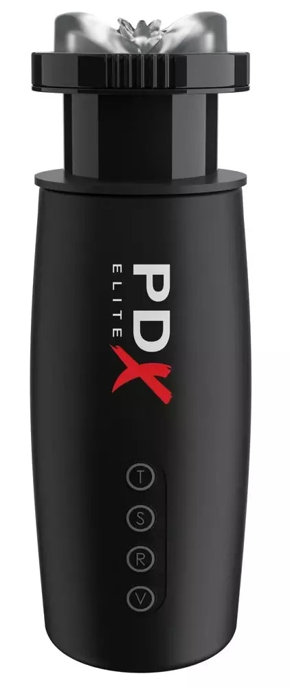PDX Elite Motobator 2 Black automatinis intymus prietaisas 23,1 cm
