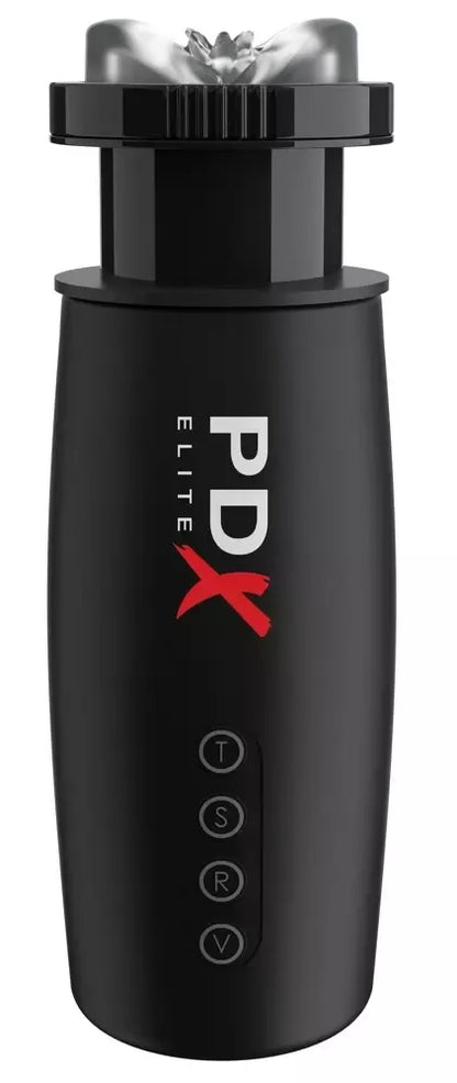 PDX Elite Motobator 2 Black automatinis intymus prietaisas 23,1 cm