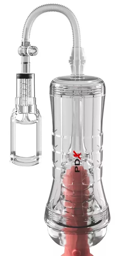 PDX Elite ViewTube Vac XXL permatoma intymios higienos vakuuminė sistema 27,3 cm