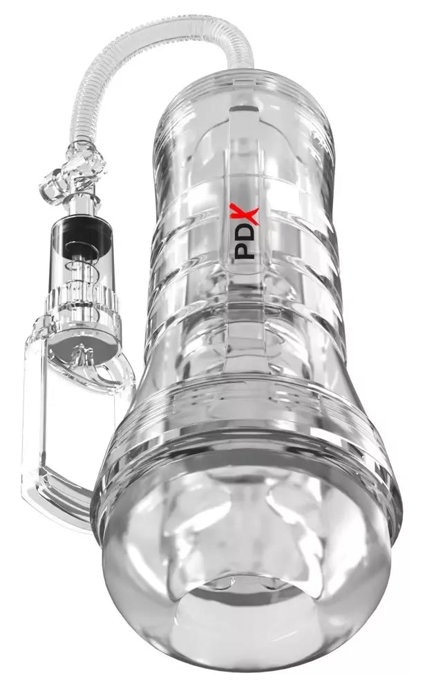 PDX Elite ViewTube Vac XXL permatoma intymios higienos vakuuminė sistema 27,3 cm