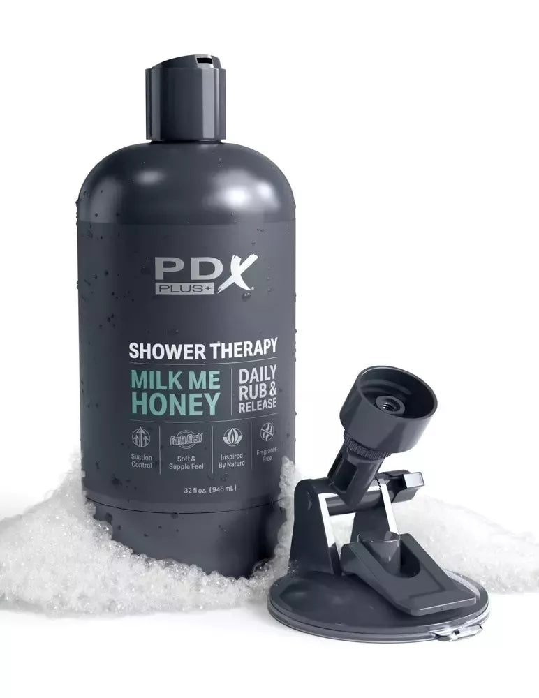PDX Plug Shower Therapy Milk Me Honey intymus prietaisas, 20,7 cm