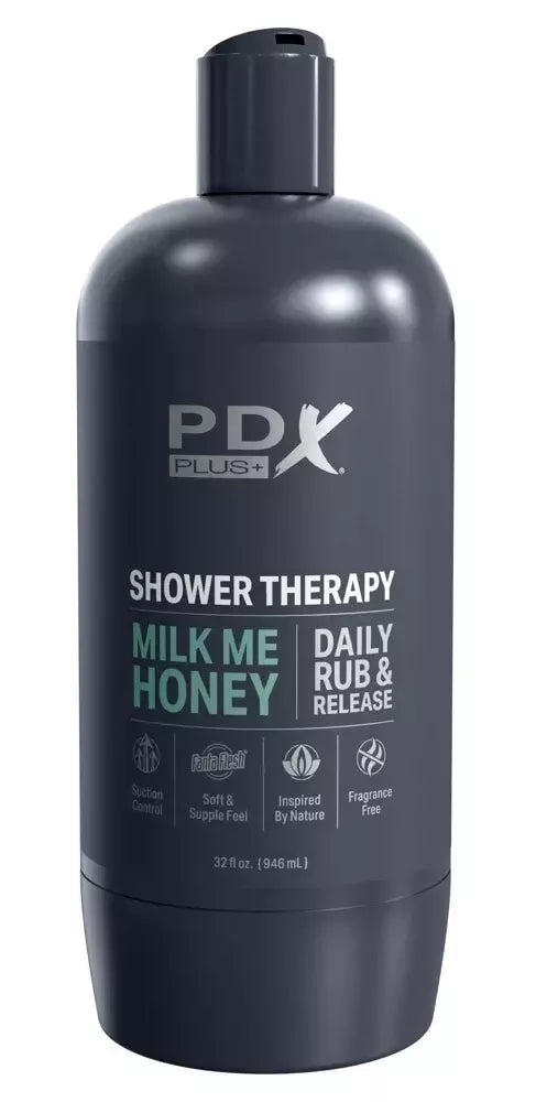 PDX Plug Shower Therapy Milk Me Honey intymus prietaisas, 20,7 cm