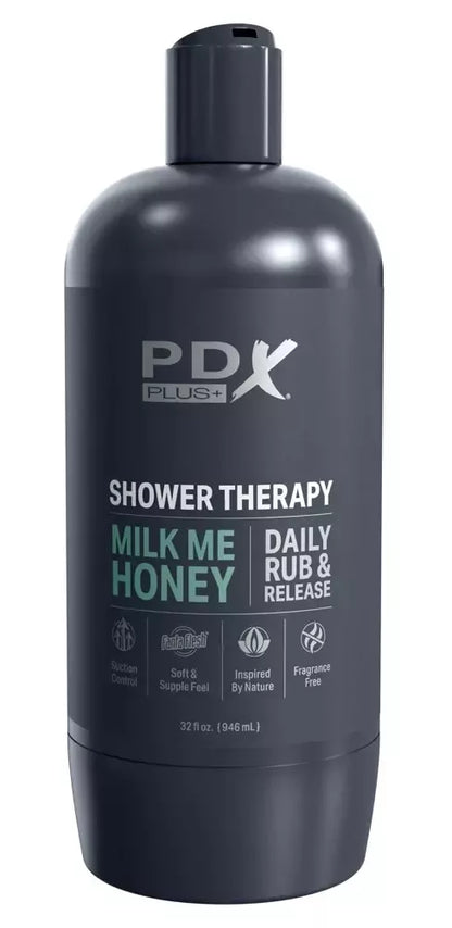 PDX Plug Shower Therapy Milk Me Honey intymus prietaisas, 20,7 cm