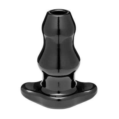 Perfect Fit Double Tunnel Plug Large Black - novatoriškas tuščiaviduris dizainas, 11,4 cm