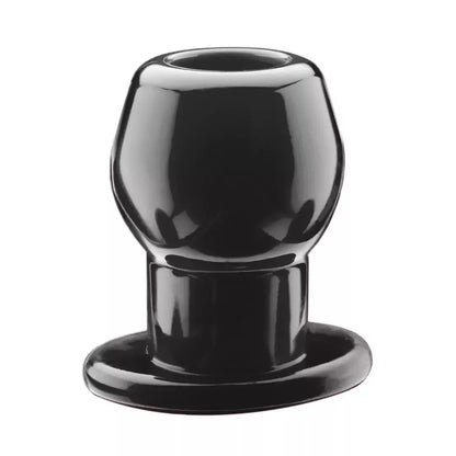 Perfect Fit Tunnel Plug Large juodos spalvos - inovatyvus tuščiaviduris dizainas, 7,6 cm