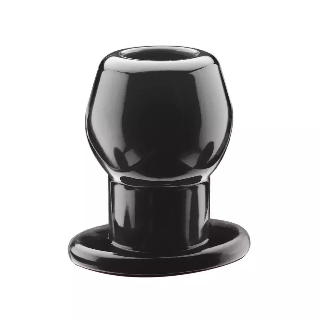 Perfect Fit Tunnel Plug Medium Black – novatoriškas tuščiaviduris kaištis, 6,4 cm