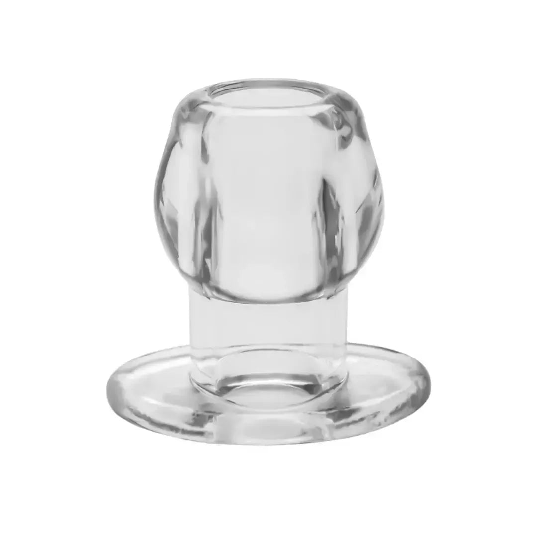 Perfect Fit Tunnel Plug XL Clear – tuščiaviduris anatominis kamštis 4"
