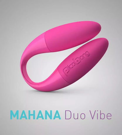 Picobong Mahana 2 Cerise dviejų variklių silikoninis intymus prietaisas, 112 mm