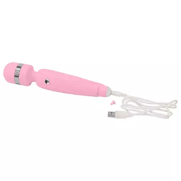 Pillow Talk Cheeky Pink Wand Massager – įkraunamas, silikoninis, belaidis