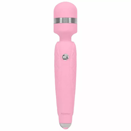 Pillow Talk Cheeky Pink Wand Massager – įkraunamas, silikoninis, belaidis