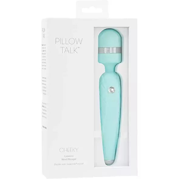 Pillow Talk Cheeky Teal – įkraunamas silikoninis masažuoklis-lazdelė